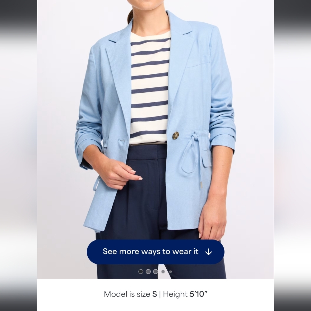Bagatelle Sky Blue Women's Blazer